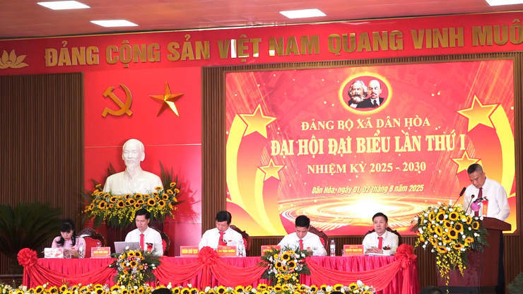 KHAI MẠC PHIÊN TRÙ BỊ ĐẠI HỘI ĐẠI BIỂU ĐẢNG BỘ XÃ DÂN HÒA LẦN THỨ I, NHIỆM KỲ 2025–2030- Ảnh 11.