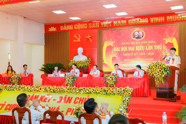 KHAI MẠC PHIÊN TRÙ BỊ ĐẠI HỘI ĐẠI BIỂU ĐẢNG BỘ XÃ DÂN HÒA LẦN THỨ I, NHIỆM KỲ 2025–2030- Ảnh 12.
