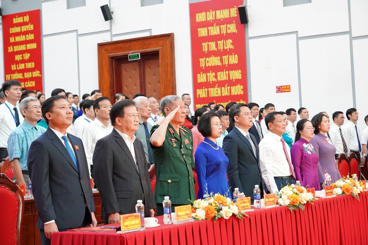 Đại hội đại biểu Đảng bộ xã Quang Minh lần thứ I, nhiệm kỳ 2025-2030 thành công tốt đẹp - Ảnh 2.