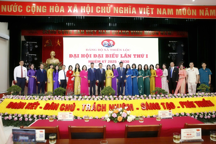 Ngày làm việc thứ nhất Đại hội đại biểu Đảng bộ xã Thiên Lộc lần thứ Nhất, nhiệm kỳ 2025 - 2030- Ảnh 23.