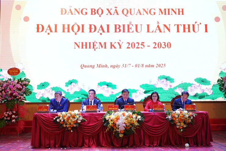 Đại hội đại biểu Đảng bộ xã Quang Minh lần thứ I, nhiệm kỳ 2025-2030 thành công tốt đẹp - Ảnh 7.