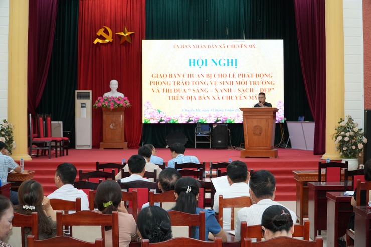 UBND xã Chuyên Mỹ tổ chức lễ phát động phong trào thi đua "Sáng – xanh – sạch – đẹp" và ra quân tổng vệ sinh môi trường trên địa bàn xã dự kiến vào sáng ngày 02/8/2025- Ảnh 2.