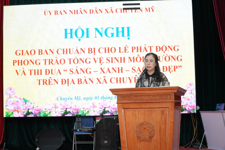 UBND xã Chuyên Mỹ tổ chức lễ phát động phong trào thi đua "Sáng – xanh – sạch – đẹp" và ra quân tổng vệ sinh môi trường trên địa bàn xã dự kiến vào sáng ngày 02/8/2025- Ảnh 4.