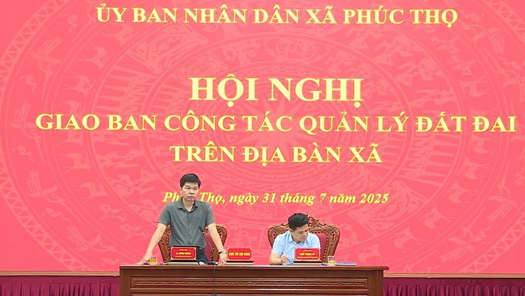 UBND xã Phúc Thọ giao ban công tác quản lý đất đai trên địa bàn xã- Ảnh 2.