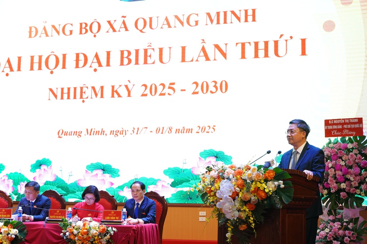 Đại hội đại biểu Đảng bộ xã Quang Minh lần thứ I, nhiệm kỳ 2025-2030 thành công tốt đẹp - Ảnh 9.