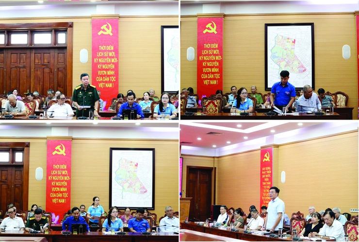 Ủy ban MTTQ Việt Nam phường Từ Liêm tổ chức hội nghị lấy ý kiến đóng góp dự thảo văn kiện Đại hội Đảng các cấp, nhiệm kỳ 2025-2030- Ảnh 3.