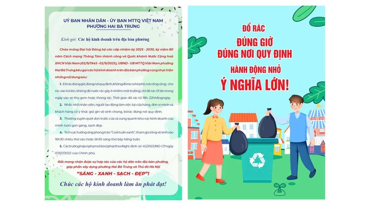 Lễ ra quân Tổng vệ sinh môi trường trên địa bàn phường Hai Bà Trưng.- Ảnh 2.