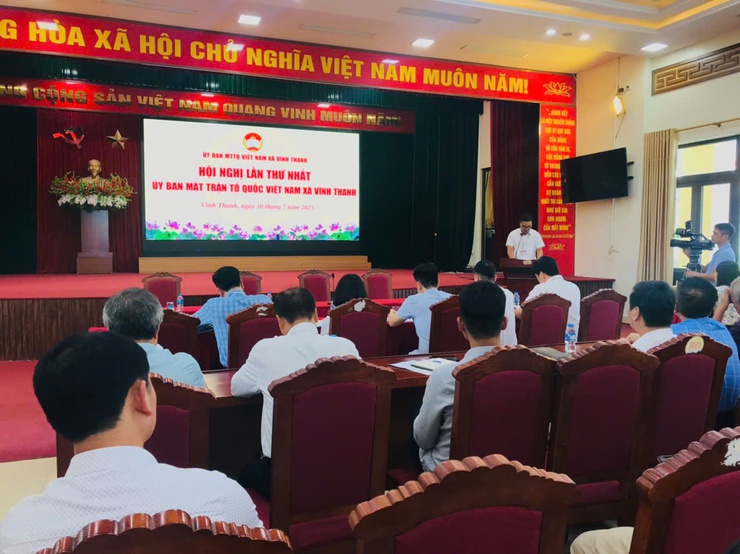 Ủy ban Mặt trận Tổ quốc Việt Nam xã Vinh Thanh tô chưc Hội nghị lần thứ Nhất, nhiệm kỳ 2025-2030- Ảnh 1.