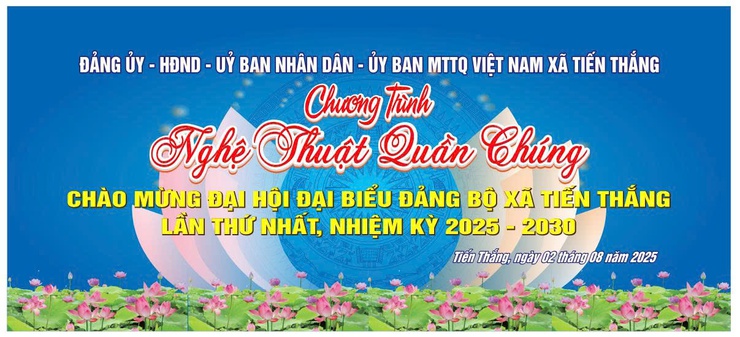 Xã Tiến Thắng tổ chức chương trình giao lưu văn nghệ quần chúng chào mừng Đại hội Đảng bộ lần thứ I, nhiệm kỳ 2025- 2030- Ảnh 1.