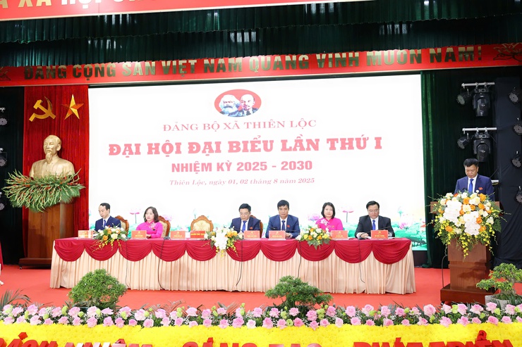 Ngày làm việc thứ nhất Đại hội đại biểu Đảng bộ xã Thiên Lộc lần thứ Nhất, nhiệm kỳ 2025 - 2030- Ảnh 6.