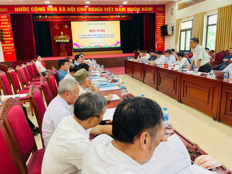 ĐẢNG ỦY XÃ VĨNH THANH TỔ CHỨC HỘI NGHỊ LẤY Ý KIẾN ĐÓNG GÓP VÀO DỰ THẢO VĂN KIỆN ĐẠI HỘI ĐẢNG CÁC CẤP, NHIỆM KỲ 2025–2030

- Ảnh 2.
