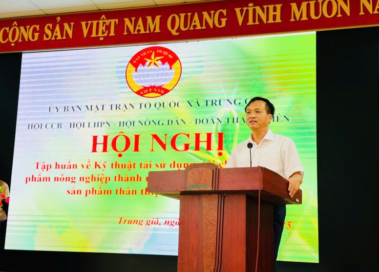 TRUNG GIÃ TỔ CHỨC HỘI NGHỊ TẬP HUẤN BẢO VỆ MÔI TRƯỜNG.- Ảnh 1.