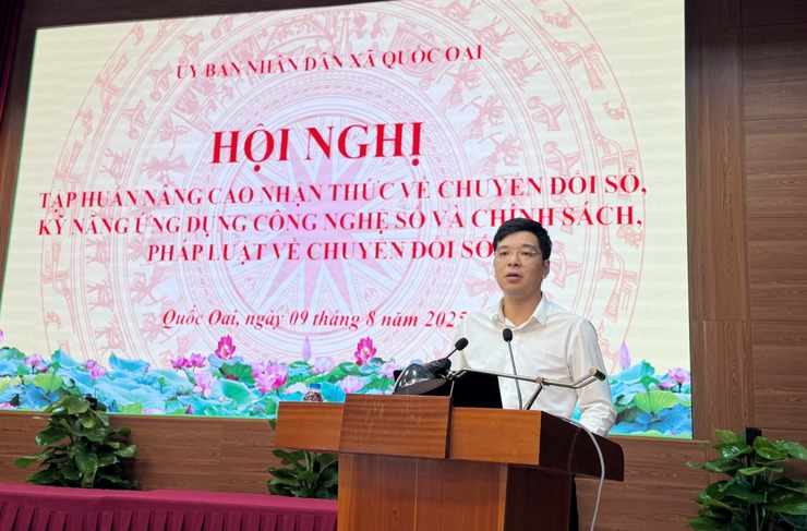 Quốc Oai tổ chức tập huấn chuyển đổi số cho cán bộ và người dân- Ảnh 2.