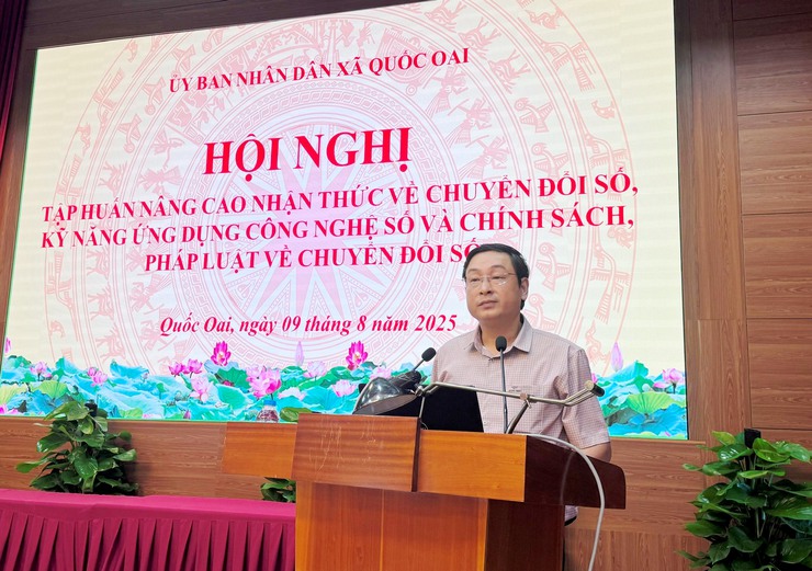 Quốc Oai tổ chức tập huấn chuyển đổi số cho cán bộ và người dân- Ảnh 3.