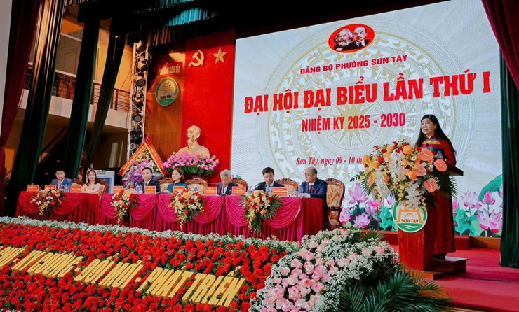 Đại hội Đảng bộ phường Sơn Tây lần thứ Nhất: Dấu mốc quan trọng, quyết tâm bứt phá- Ảnh 6.