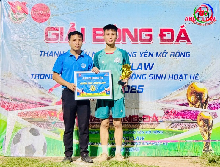 Bế mạc Giải bóng đá thanh niên U20 Quảng Yên mở rộng – Cúp ANDYLAW- Ảnh 9.