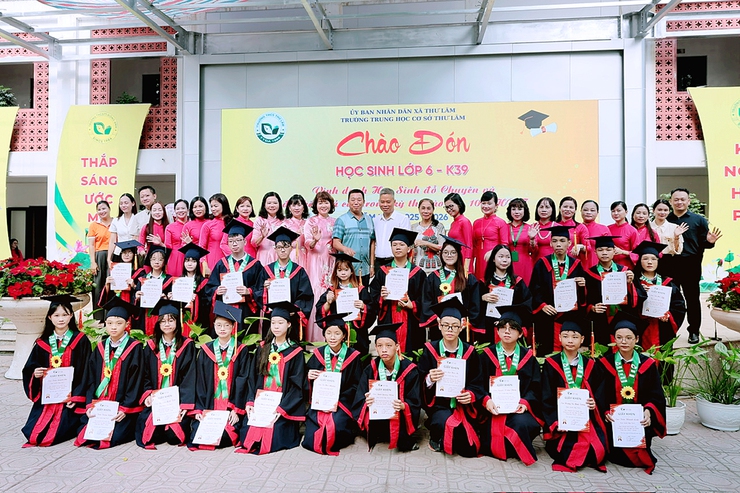 Trường THCS Thư Lâm tổ chức chương trình Chào đón học sinh lớp 6 năm học 2025-2026- Ảnh 13.