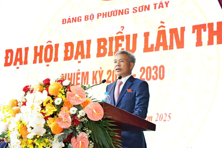 Đại hội Đảng bộ phường Sơn Tây lần thứ Nhất: Dấu mốc quan trọng, quyết tâm bứt phá- Ảnh 4.