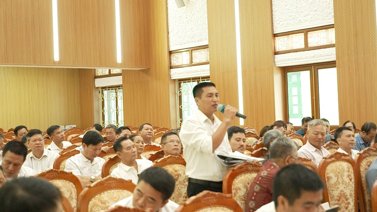 HỘI NGHỊ GIAO BAN CÔNG TÁC THÁNG 8/2025 GIỮA LÃNH ĐẠO UBND XÃ VỚI TRƯỞNG CÁC THÔN, KHU, TỔ TRƯỞNG TỔ DÂN PHỐ TRÊN ĐỊA BÀN XÃ THƯ LÂM.- Ảnh 5.