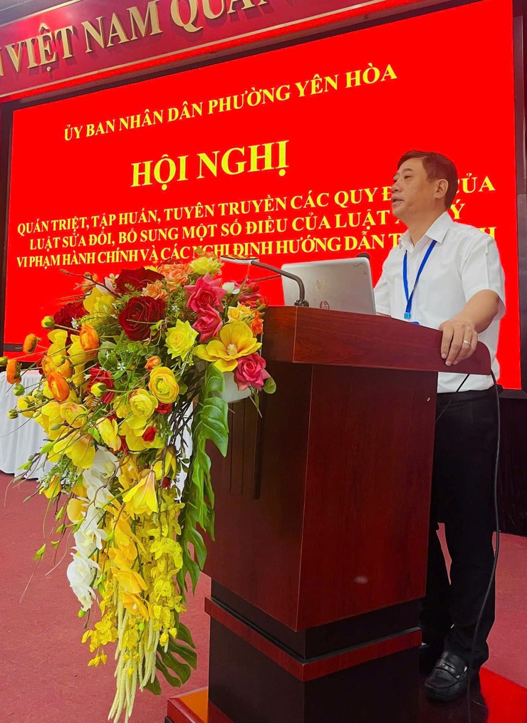 Hội nghị quán triệt, tập huấn, tuyên truyền Luật sửa đổi, bổ sung một số điều của Luật xử lý vi phạm hành chính- Ảnh 1.