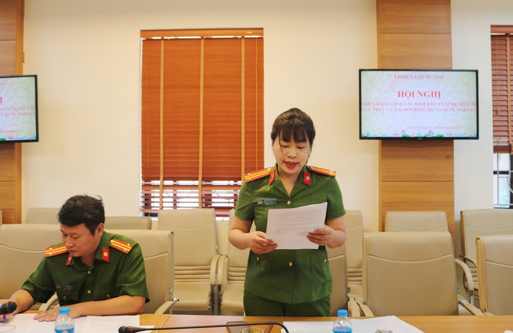 Quốc Oai triển khai phương án bảo đảm an ninh trật tự và phòng cháy chữa cháy phục vụ Đại hội Đảng bộ xã nhiệm kỳ 2025-2030- Ảnh 3.