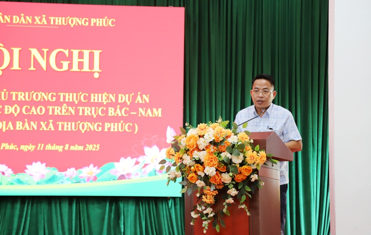Xã Thượng Phúc triển khai chủ trương thực hiện dự án đường sắt tốc độ cao trên trục Bắc – Nam (đoạn qua địa bàn xã Thượng Phúc)- Ảnh 3.