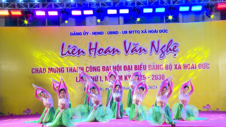 Liên hoan văn nghệ chào mừng thành công Đại hội đảng bộ xã Hoài Đức- Ảnh 10.