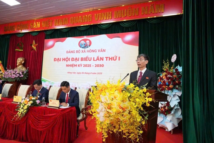 Đại hội đại biểu Đảng bộ xã Hồng Vân lần thứ I, nhiệm kỳ 2025 – 2030. Đại hội đánh dấu bước chuyển mình lịch sử của địa phương- Ảnh 2.