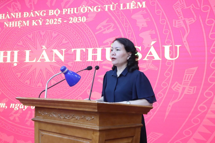 Hội nghị Ban chấp hành Đảng bộ phường Từ Liêm lần thứ Sáu- Ảnh 1.