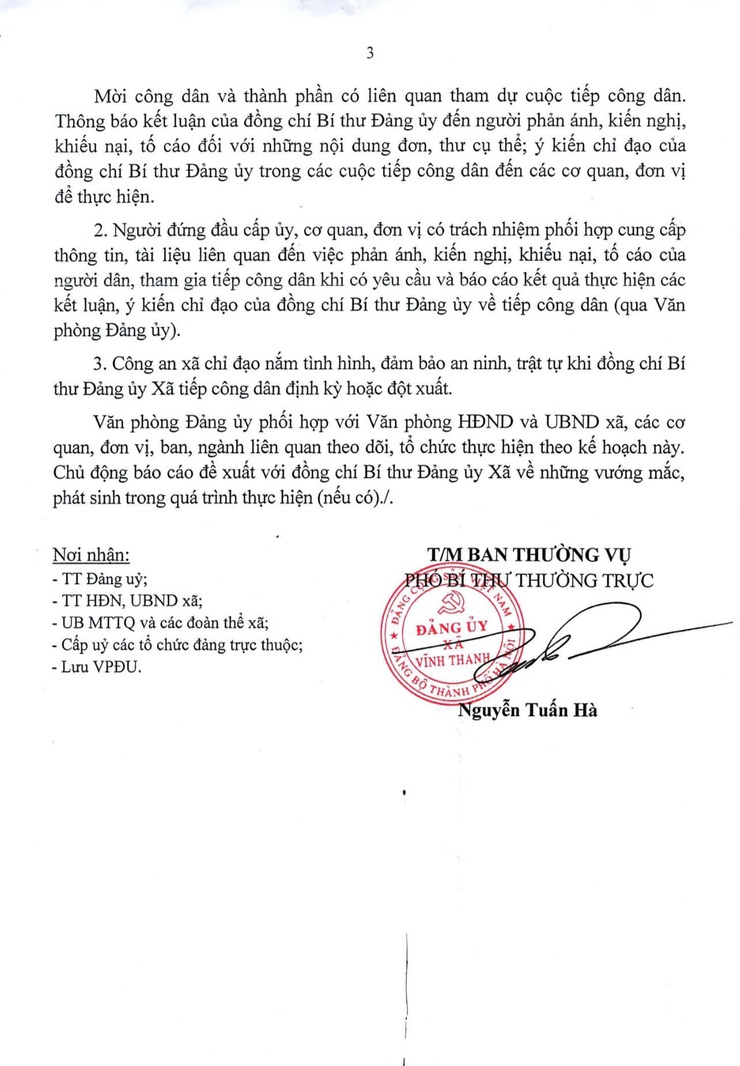 Đảng ủy xã Vĩnh Thanh- Ảnh 3.