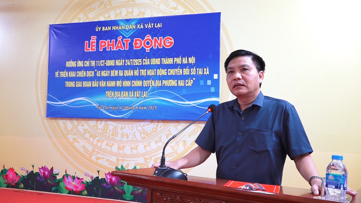 Xã Vật Lại phát động Chiến dịch "45 ngày đêm ra quân hỗ trợ hoạt động chuyển đổi số trong giai đoạn đầu vận hành mô hình chính quyền địa phương hai cấp" trên địa bàn xã Vật Lại- Ảnh 3.