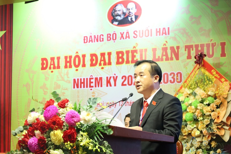 Đại hội đại biểu Đảng bộ xã Suối Hai lần thứ I: Giữ gìn bản sắc văn hóa, nâng cao chất lượng cuộc sống nhân dân- Ảnh 3.