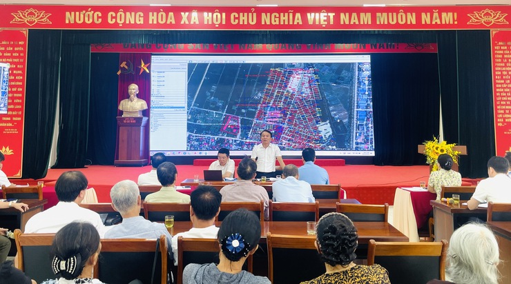 Xã Thiên Lộc tổ chức hội nghị làm việc với các hộ dân nằm trong phạm vi tuyến đường từ đường Thiên Biểu đến trường Tiểu học Thăng Long- Ảnh 2.