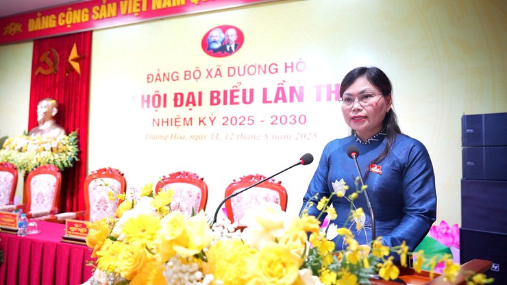Phiên thứ Nhất Đại hội đại biểu Đảng bộ xã Dương Hoà lần thứ Nhất, nhiệm kỳ 2025-2030- Ảnh 2.