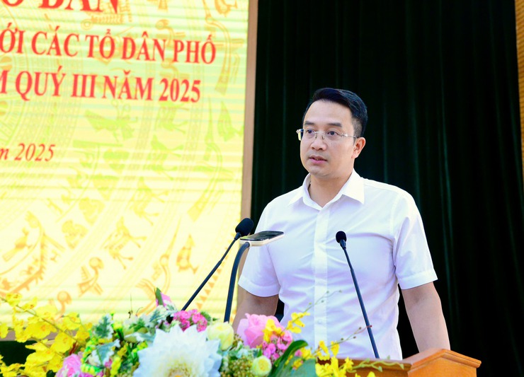  Phường Hoàn Kiếm tổ chức hội nghị giao ban với các Tổ dân phố trên địa bàn.- Ảnh 4.