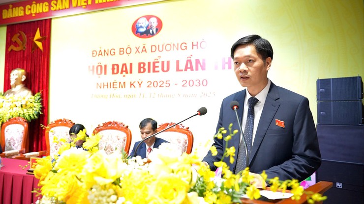 Phiên thứ Nhất Đại hội đại biểu Đảng bộ xã Dương Hoà lần thứ Nhất, nhiệm kỳ 2025-2030- Ảnh 7.