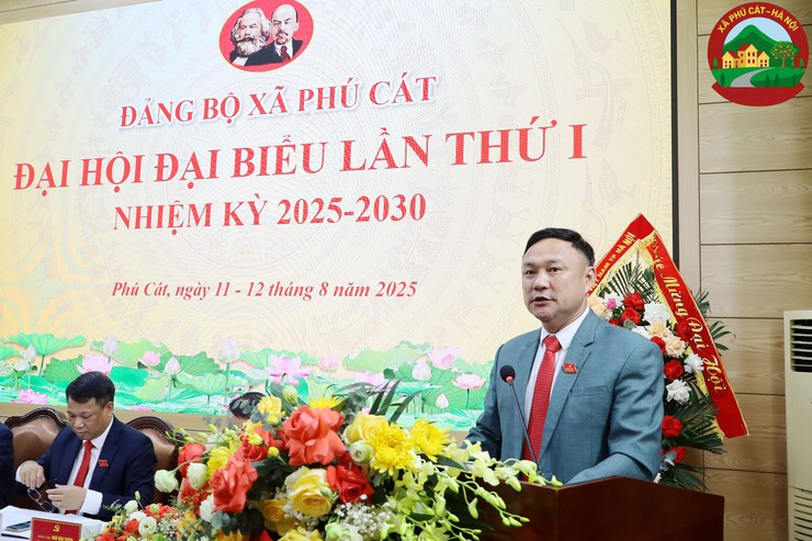 Đại hội Đảng bộ xã Phú Cát lần thứ I: Quyết tâm xây dựng xã giàu đẹp, văn minh- Ảnh 7.