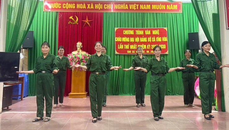 Sôi nổi các hoạt động chào mừng Đại hội đại biểu Đảng bộ xã Ứng Hòa lần thứ I, Nhiệm kỳ 2025 – 2030.- Ảnh 34.