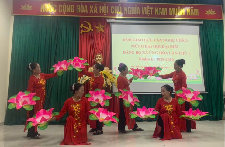 Sôi nổi các hoạt động chào mừng Đại hội đại biểu Đảng bộ xã Ứng Hòa lần thứ I, Nhiệm kỳ 2025 – 2030.- Ảnh 22.