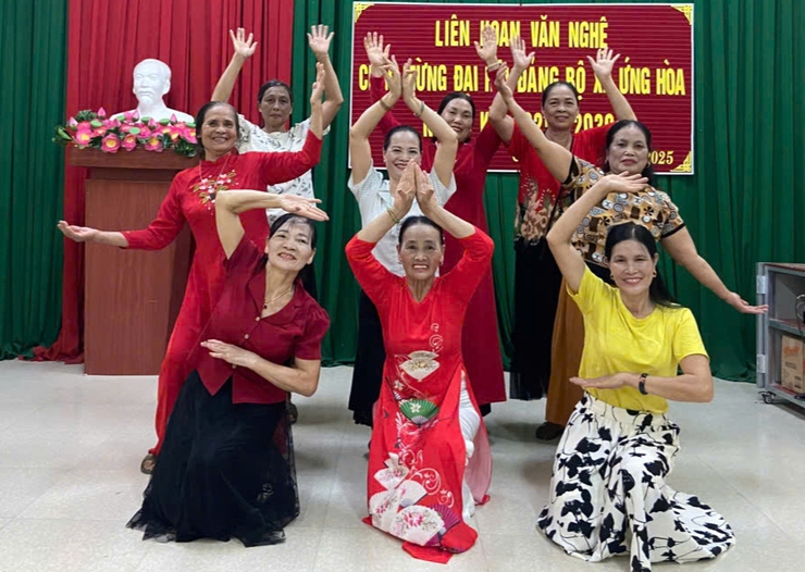 Sôi nổi các hoạt động chào mừng Đại hội đại biểu Đảng bộ xã Ứng Hòa lần thứ I, Nhiệm kỳ 2025 – 2030.- Ảnh 14.