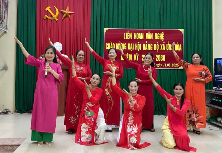 Sôi nổi các hoạt động chào mừng Đại hội đại biểu Đảng bộ xã Ứng Hòa lần thứ I, Nhiệm kỳ 2025 – 2030.- Ảnh 13.
