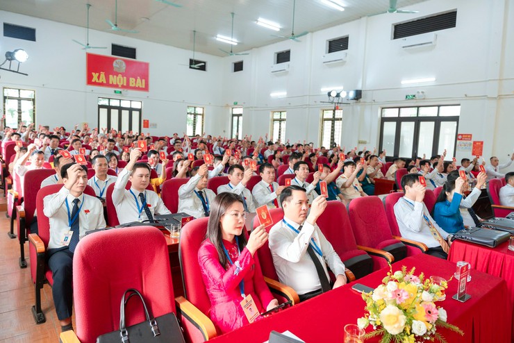 ĐẠI HỘI ĐẠI BIỂU ĐẢNG BỘ XÃ NỘI BÀI TỔ CHỨC PHIÊN TRÙ BỊ- Ảnh 9.