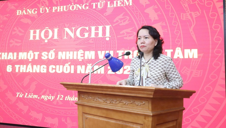 Đảng ủy phường Từ Liêm tổ chức Hội nghị triển khai một số nhiệm vụ trọng tâm 6 tháng cuối năm 2025- Ảnh 1.