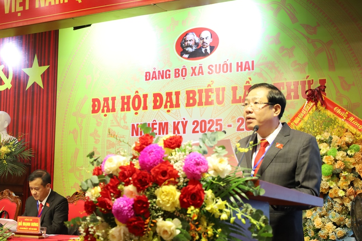 Đại hội đại biểu Đảng bộ xã Suối Hai lần thứ I: Giữ gìn bản sắc văn hóa, nâng cao chất lượng cuộc sống nhân dân- Ảnh 5.