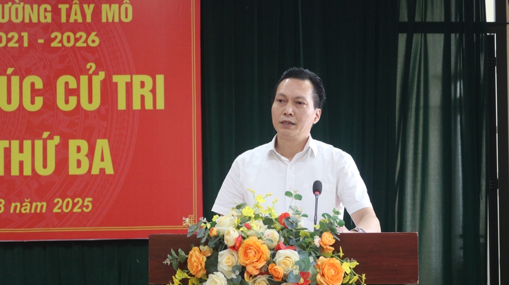 HĐND phường Tây Mỗ tổ chức Hội nghị tiếp xúc cử tri sau Kỳ họp thứ Ba- Ảnh 2.