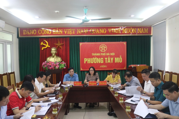 PHƯỜNG TÂY MỖ HOÀN THIỆN DỰ THẢO BÁO CÁO CHÍNH TRỊ TRÌNH ĐẠI HỘI ĐẠI BIỂU LẦN THỨ I, NHIỆM KỲ 2025-2030- Ảnh 1.