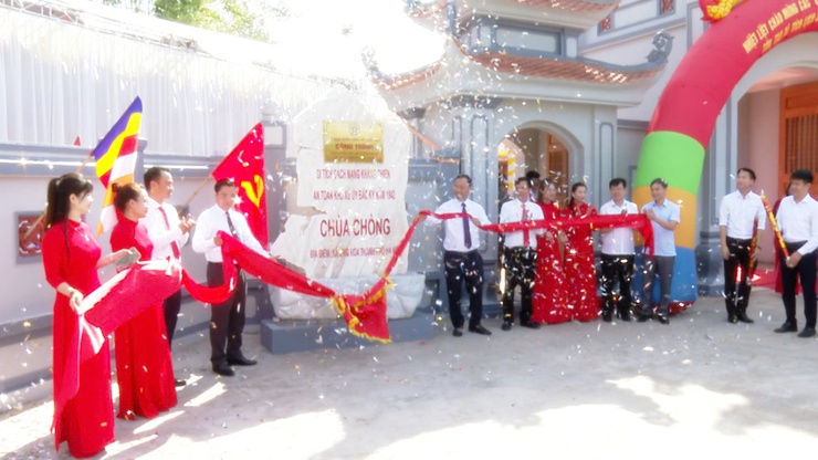 ỨNG HÒA TỔ CHỨC LỄ KHÁNH THÀNH VÀ GẮN BIỂN CÔNG TRÌNH BẢO TỒN, PHỤC DỰNG, TÔN TẠO KHU DI TÍCH LỊCH SỬ ĐỊA ĐIỂM AN TOÀN KHU XỨ ỦY BẮC KỲ 1942 (CHÙA CHÒNG)- Ảnh 2.