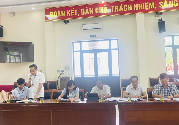Xã Thiên Lộc tổ chức hội nghị đánh giá năng lực các công ty cung ứng thực phẩm, sữa, nước cho trường học.- Ảnh 3.