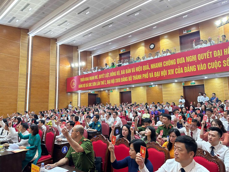 PHIÊN TRÙ BỊ ĐẠI HỘI ĐẠI BIỂU XÃ SÓC SƠN LẦN THỨ I, NHIỆM KỲ 2025-2030- Ảnh 4.