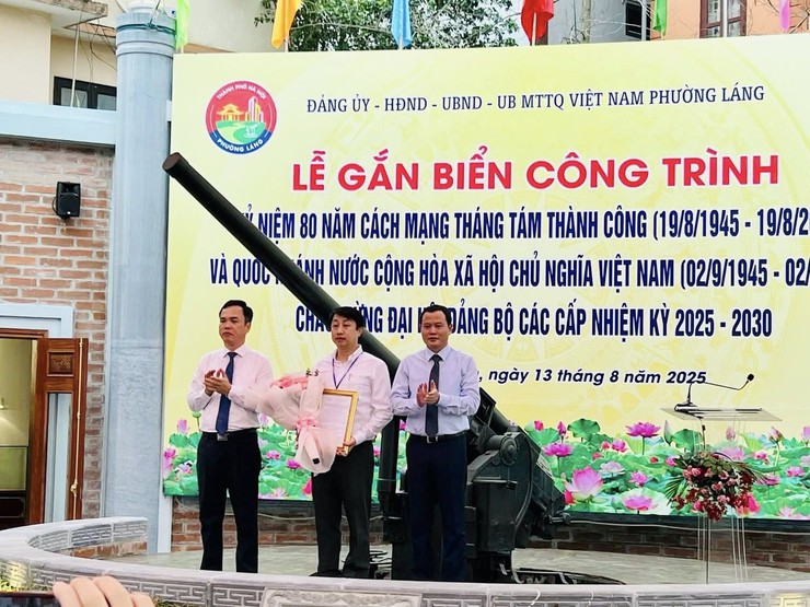 GẮN BIỂN CÔNG TRÌNH TU BỔ, TÔN TẠO DI TÍCH PHÁO ĐÀI LÁNG- Ảnh 2.